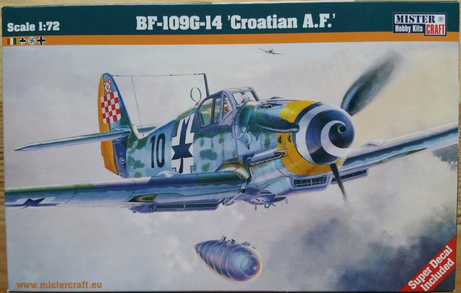 BF-109G-14 "Croatian A.F." - Měřítko: 1/72 MISTER CRAFT