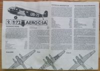 AERO C - 3A - Měřítko: 1/72 KOVOZÁVODY PROSTĚJOV