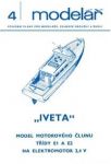 model motorového člunu třídy E1 a E2 na elektromotor 2,4 V | Digitální zpracování ve formátu .PDF - e-mail, Kopie plánku - vytištěno, fyzicky zasláno